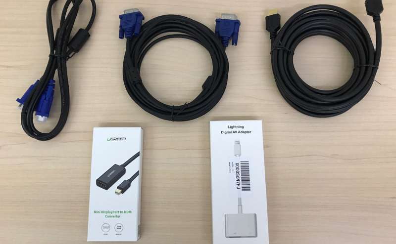 HDMI端子等もご用意しております。