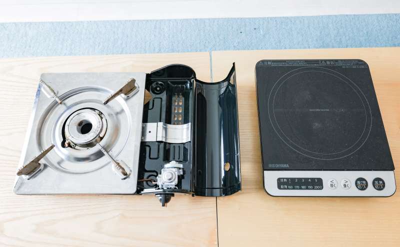 ※カセットコンロを利用される場合、ガスボンベはございませんのでご用意ください。