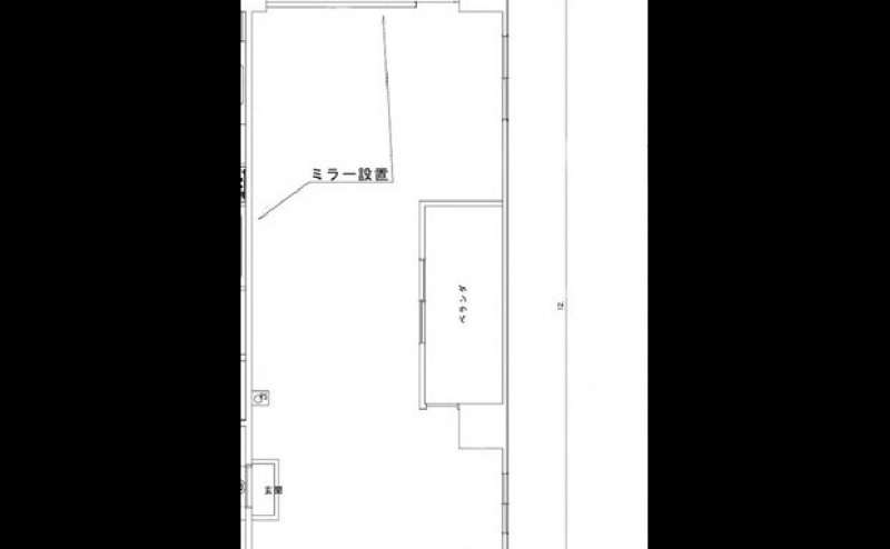 モデル・ダンサーであるオーナー目線でデザインした12mの広々スタジオ