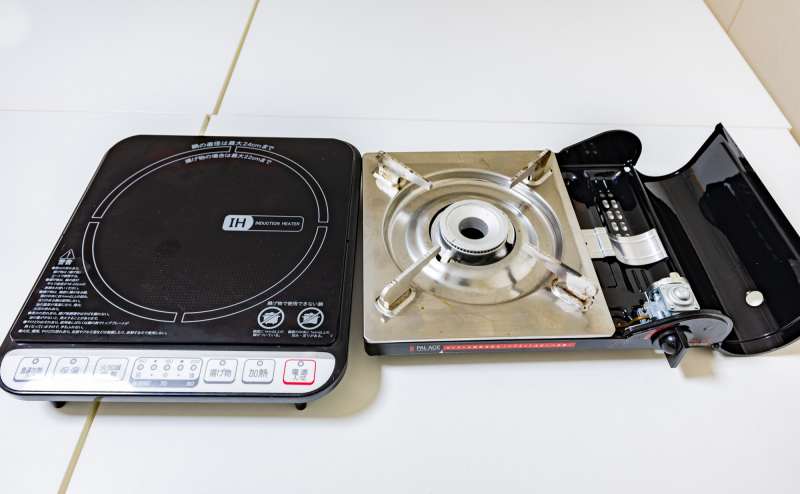 ※カセットコンロを利用される場合、ガスボンベはございませんのでご用意ください。