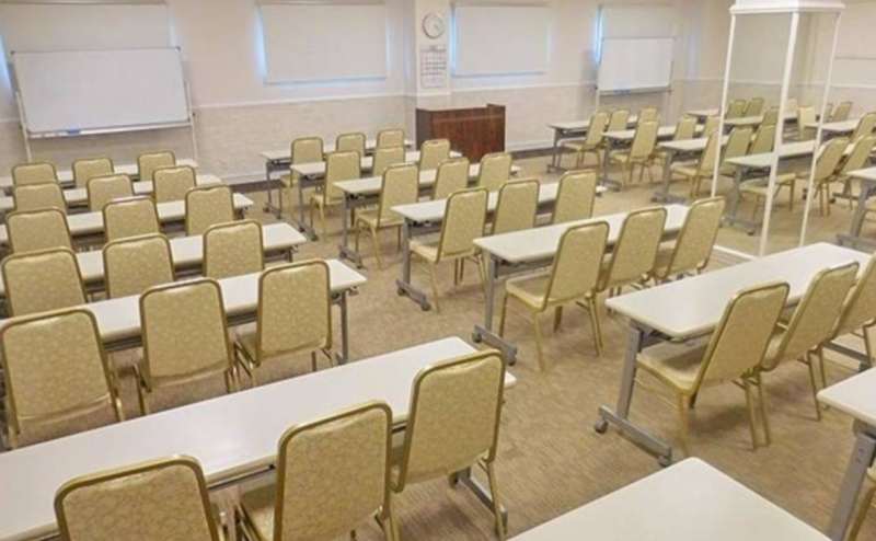 275m²の広々ホール