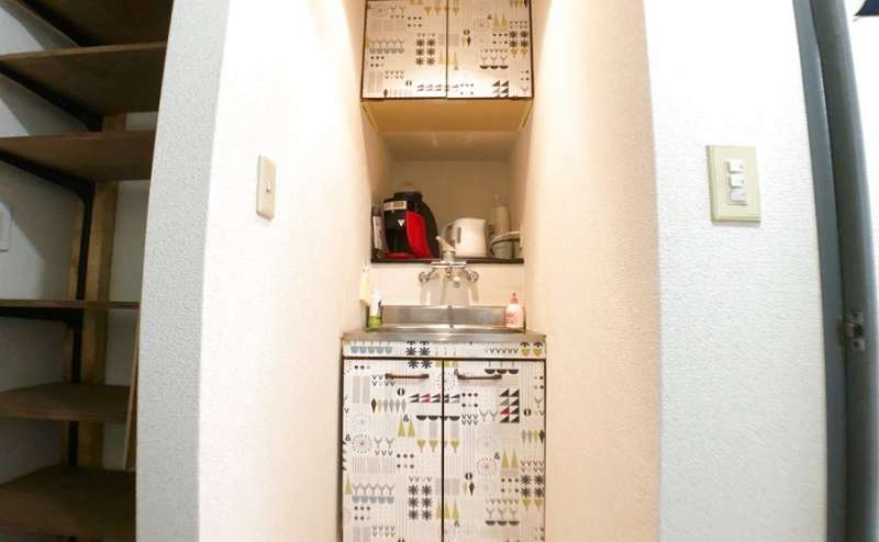 ミニキッチン付き。ご自由にご利用ください