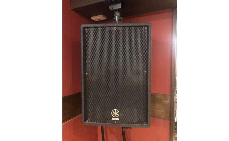 音響スピーカーが常設