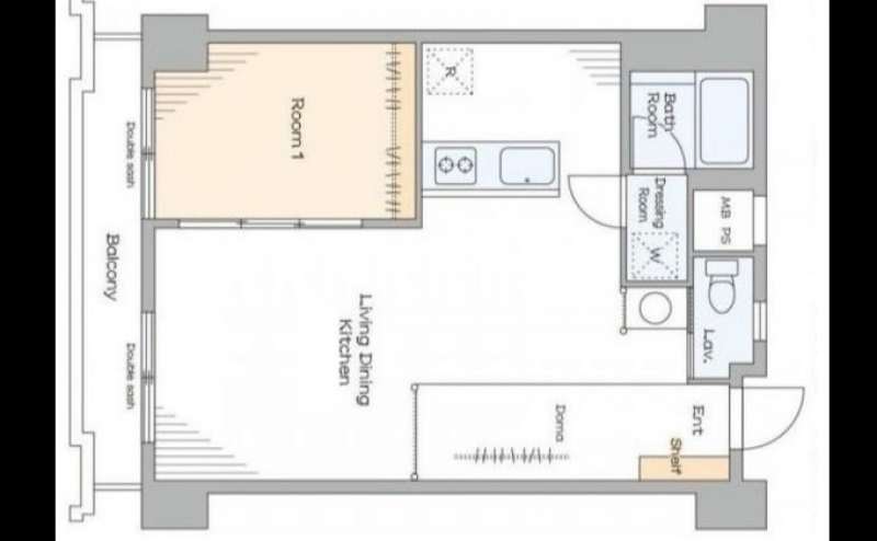 広々とした1LDKになってます！