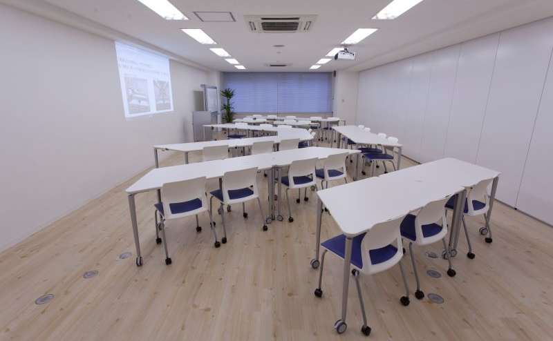 プロジェクター投影面を囲むように配置