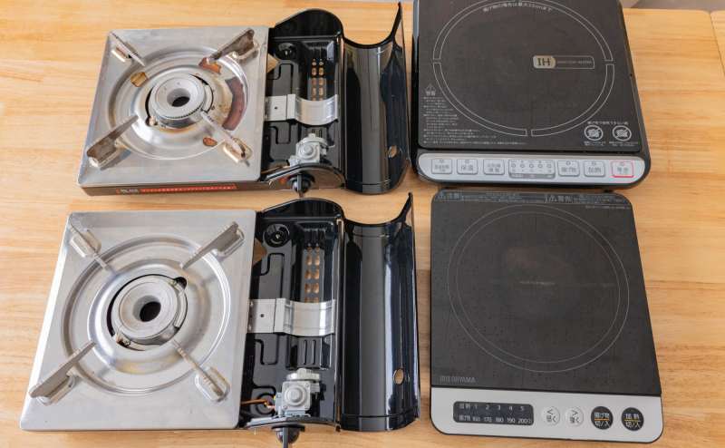 ※カセットコンロを利用される場合、ガスボンベはございませんのでご用意ください。