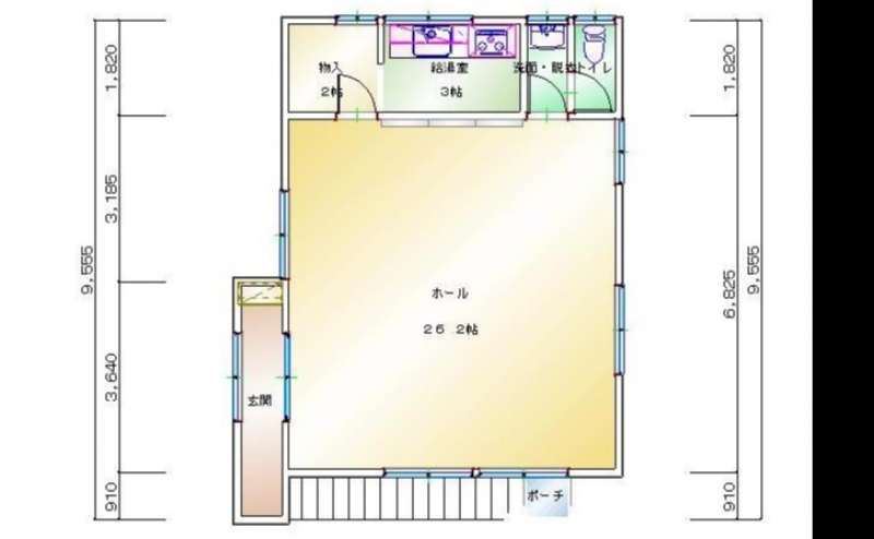 平面図（建物2階となります）