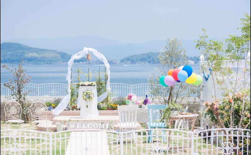 静岡　浜名湖畔の絶景ロケーション貸しスタジオ　ガーデンヴィラフェアリー浜名湖