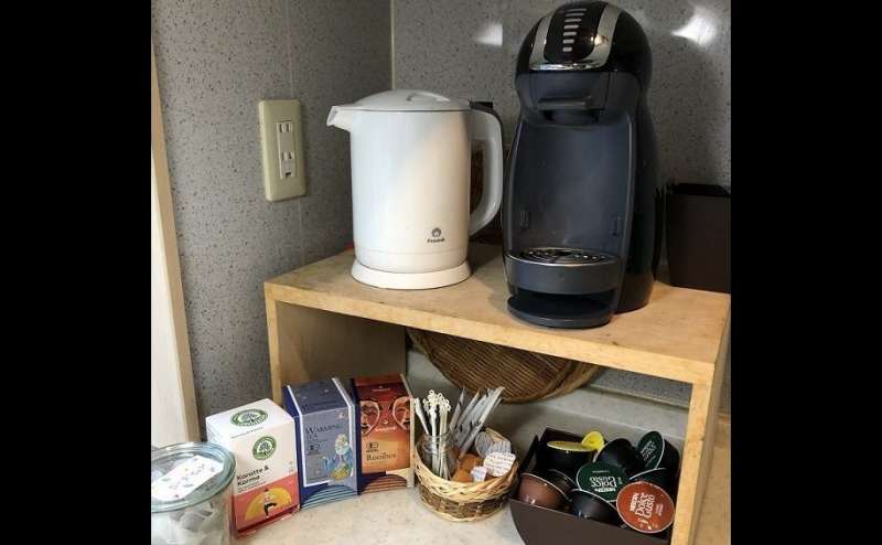 Tea&Coffeeコーナー。ご自由にご利用いただけます