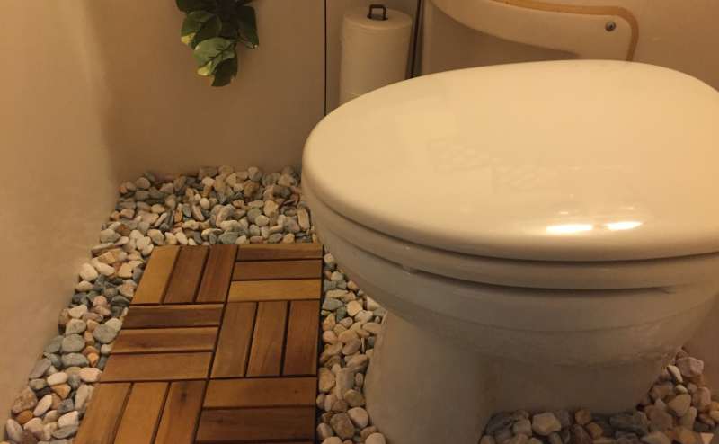 清潔感と個性的なトイレ