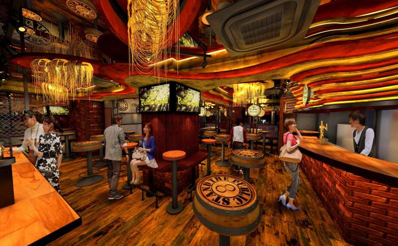 横浜　横浜西口　イベントスペース　撮影会　フリーWi-Fi The Public stand横浜西口店　おしゃれ　ゴージャスな内装