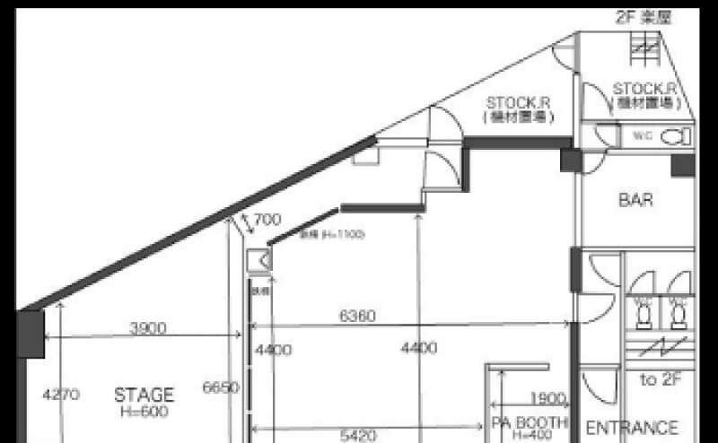 ホール図面となります