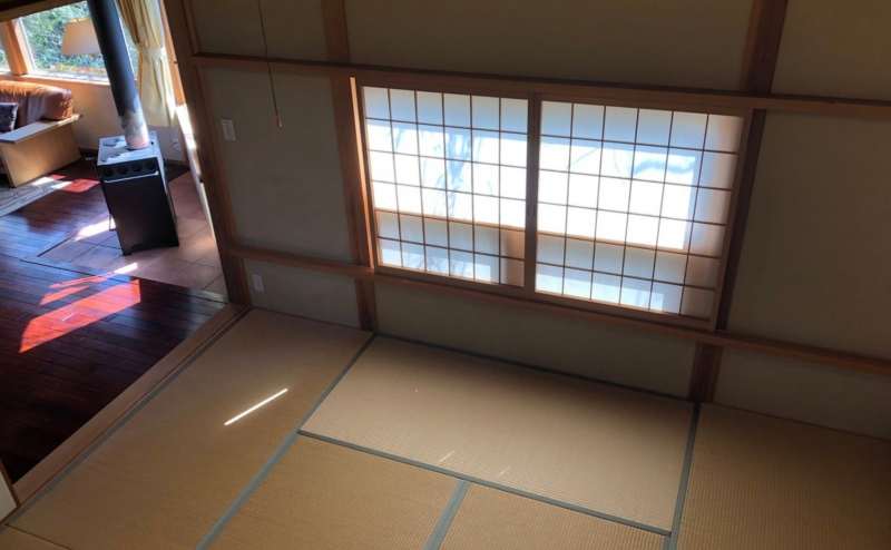 ゆったりと横になれる広々和室