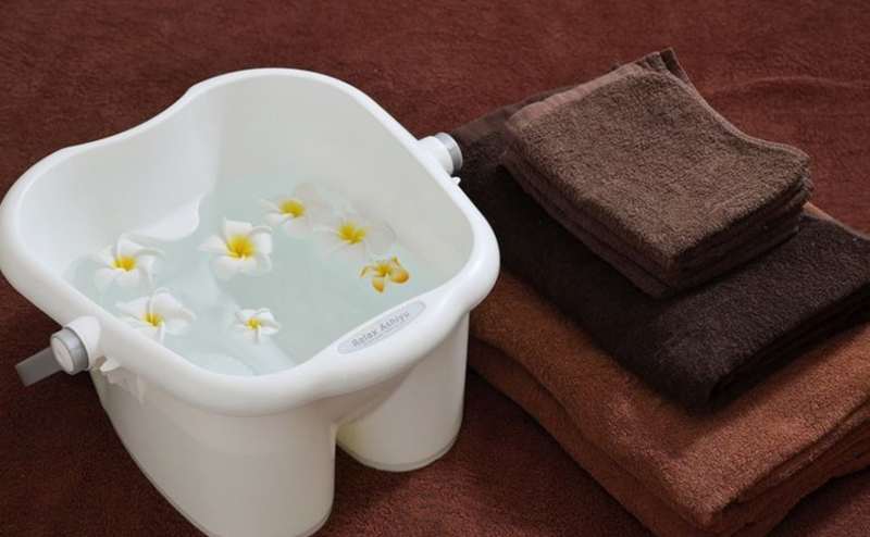 フットバスやタオル類など備品も充実