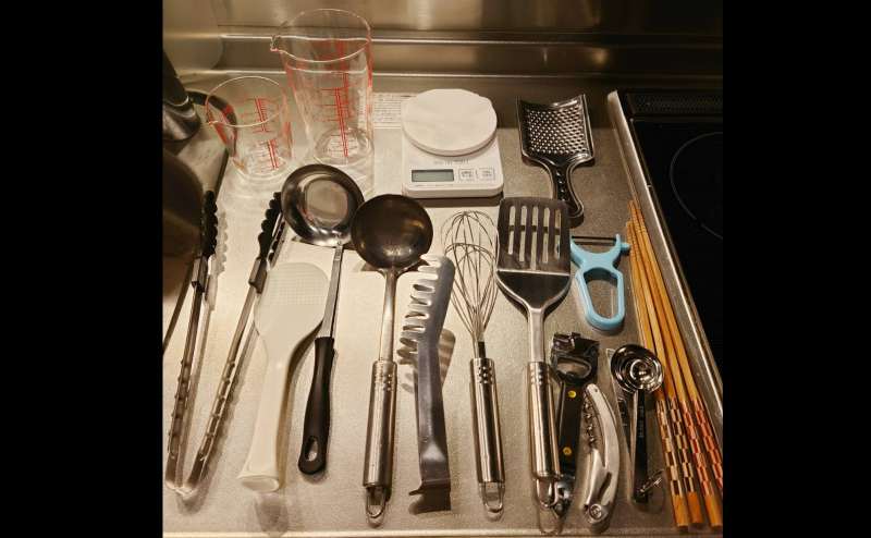 ご用意している調理器具になります。