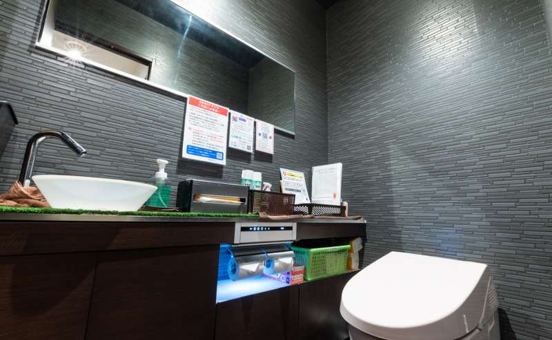 お洒落な御手洗いを完備