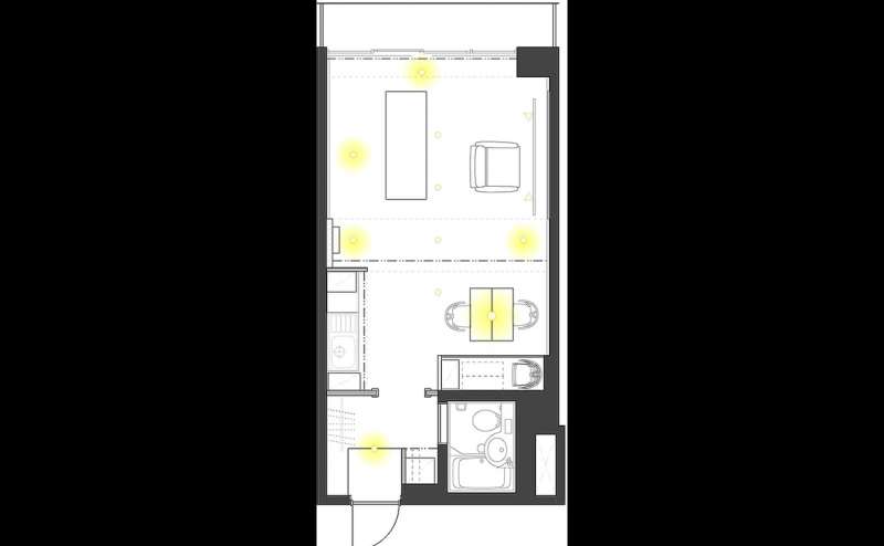 間取り図です。エステ、ネイル、整体、会議、研修の他、撮影にもご利用いただけます