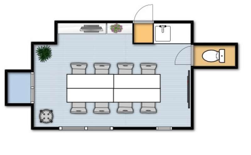会議用レイアウトの写真です