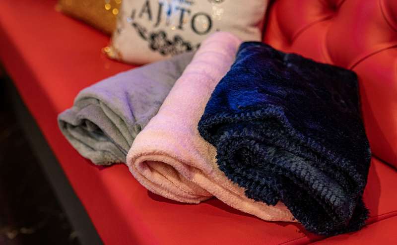 毛布も無料貸し出し