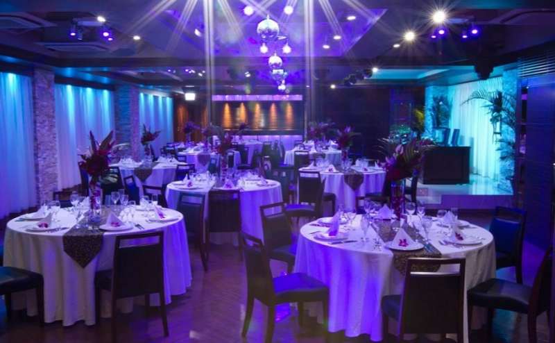 ミラーボールや照明によるプロ仕様の機材も充実。