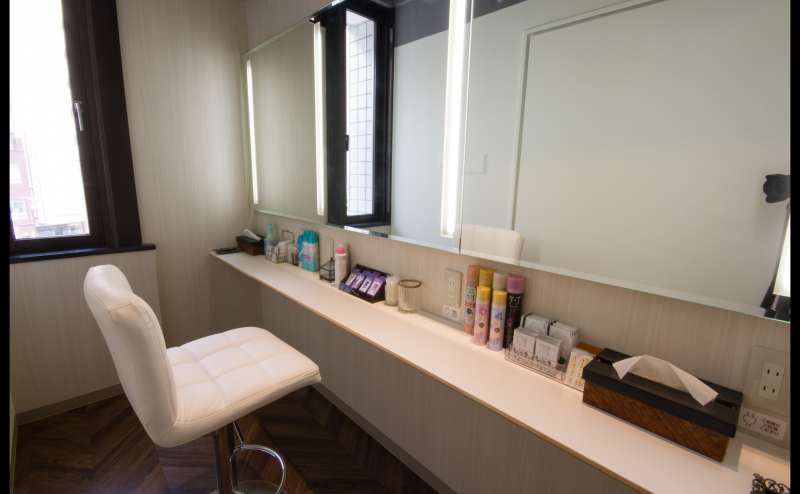 女性に優しい、パウダールーム