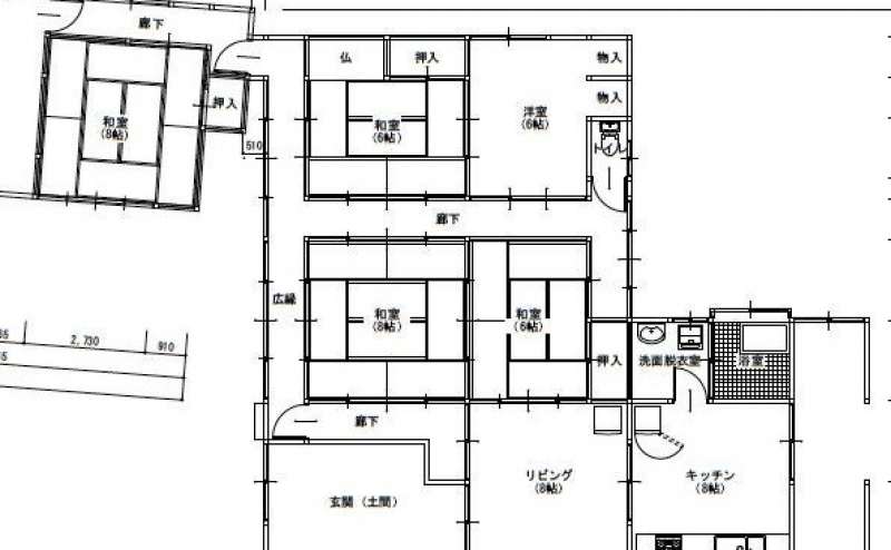 間取り図です。映画やドラマの撮影実績のあるスペースです