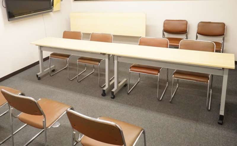 駅から迷わず来場できるスペースです。大切な面接や面談、選考会に