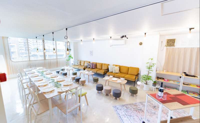 @400円/時間ほどで1フロア貸切?毎回清掃最大40名?♀広々空間?24H?120㌅大画面プロジェクター?スマホ・PC投影?