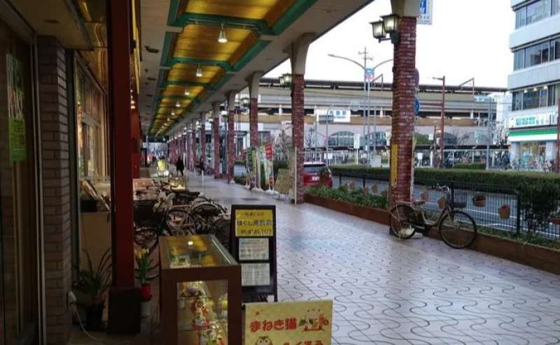 雨でもアーケードがあり、ほとんど濡れません。