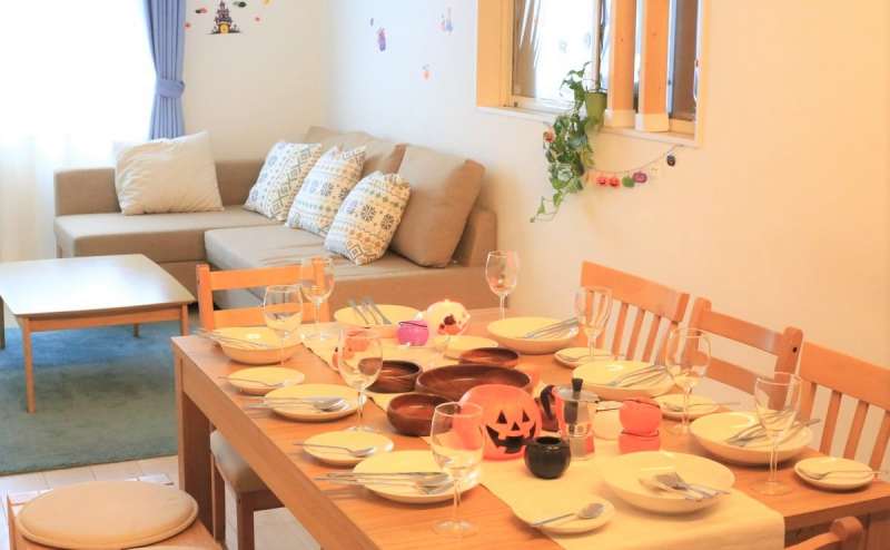 【NF1】野田駅から徒歩3分★ 定員人数12名！広々カウンターキッチン♪ Wi-Fi無料★女子会/ママ会/タコパ♪