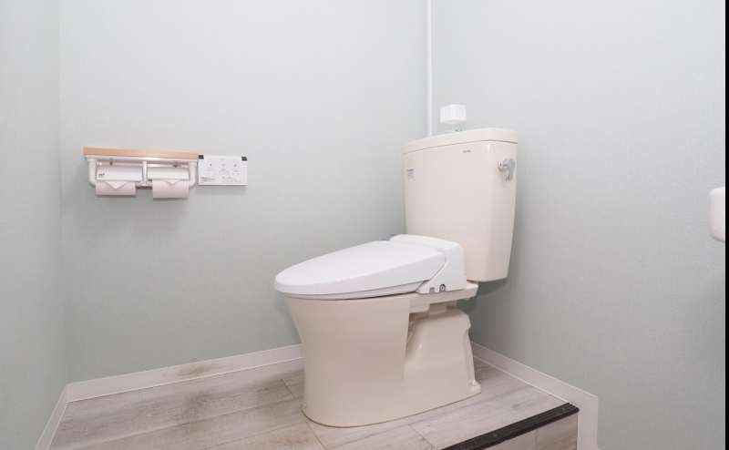 共用部にトイレあります